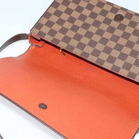 LOUIS VUITTON Damier Ebene Tribeca Ron Shoulder Bag N51160 LV Auth BA4072 - Picture 13 of 16